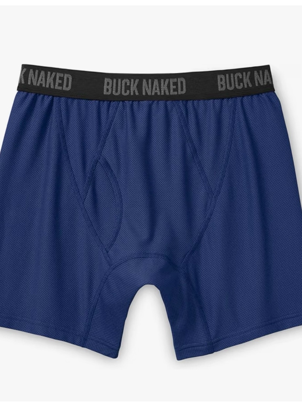 Duluth Trading Co Buck Naked Boxer Briefs - Navy with Black Waistband